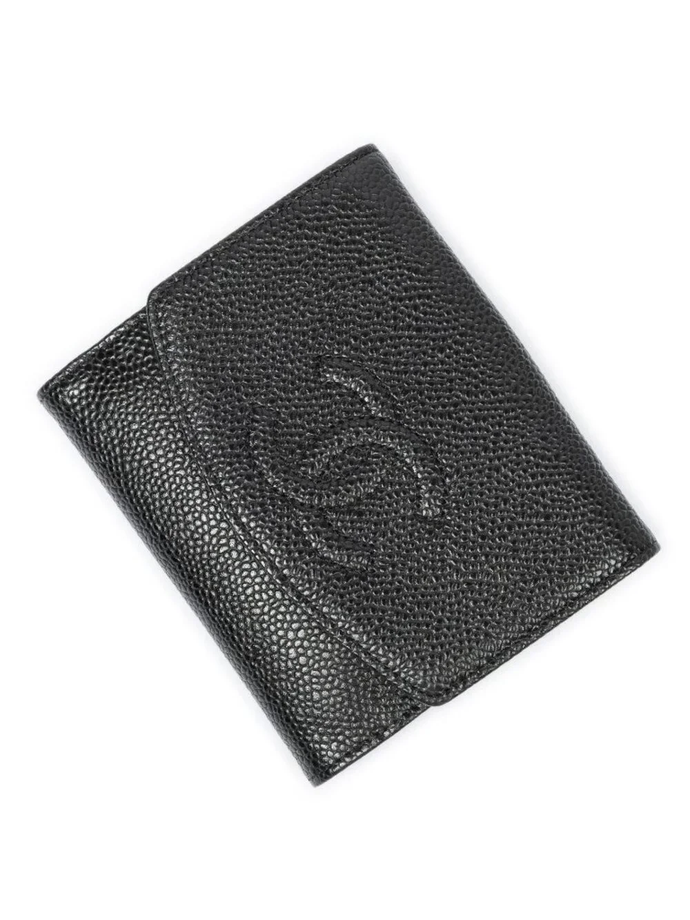 Chanel Timeless Bifold Wallet Black Caviar Leather